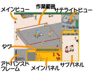 説明ヒゲ付き画面